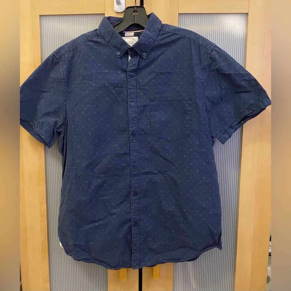 Denim & Flower the American dream slim fit short sleeve shirt Size Large